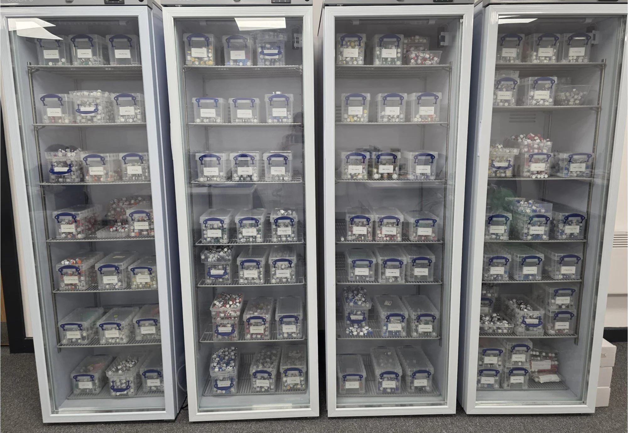 Temperature-controlled storage at our UK premises