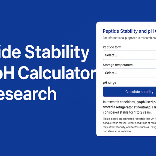 Peptide Stability and pH Calculator for Research