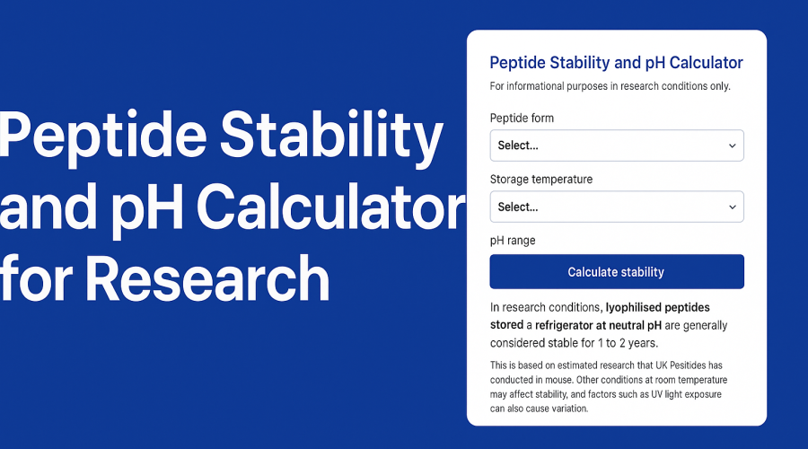 Peptide Stability and pH Calculator for Research